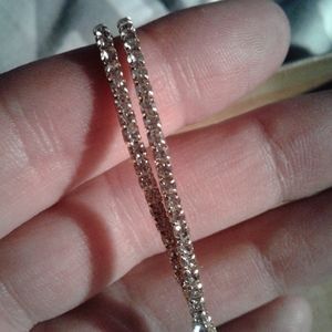 14k gold diamond bangles x's 2